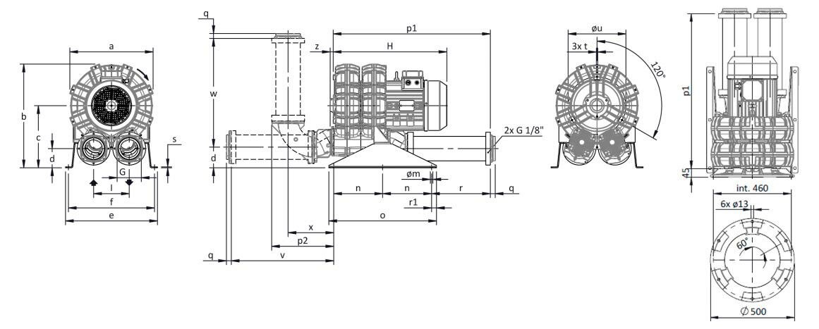 Габаритные размеры (чертеж) FPZ SCL K11 TS 22.0